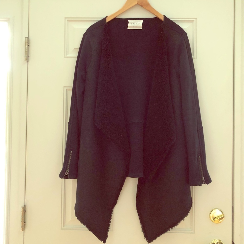 Velvet By Graham & Spencer Black Coat Jacket